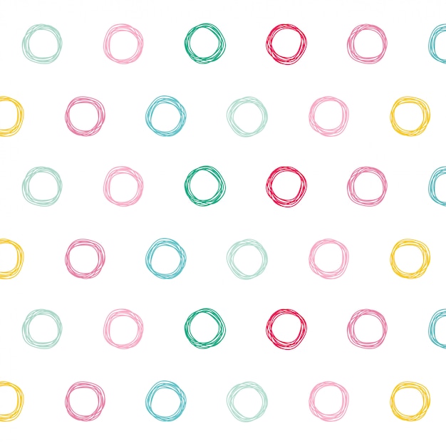 Colorful circles pattern design background
