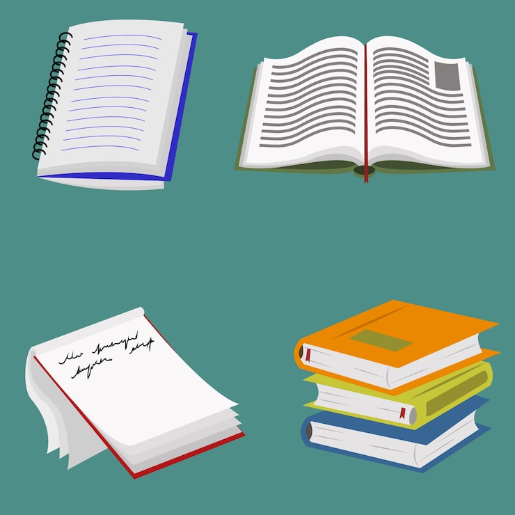 Miễn phí Vector coloured books collection