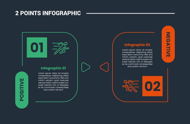 comparison choice infographic process diagram with round box with vertical badge title with outline style vector