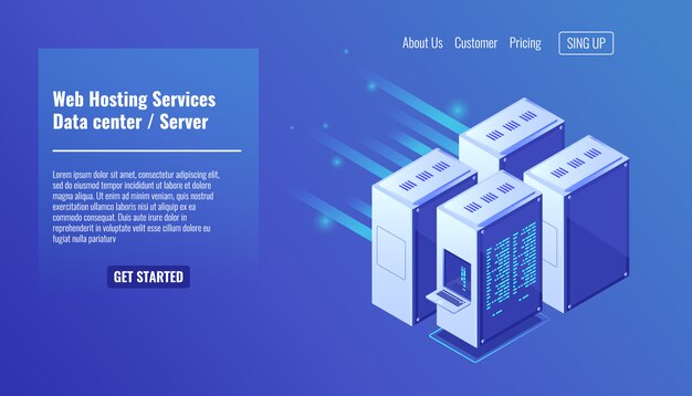 computer hardware, server room rack, website hosting, database datacenter 