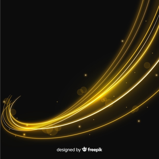 curve light effect realistic style