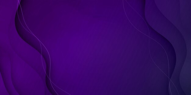 dark purple business abstract banner background with fluid gradient wavy shapes vector design post