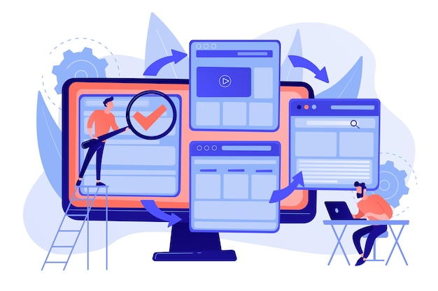 digital technology. search engine optimization. website constructor