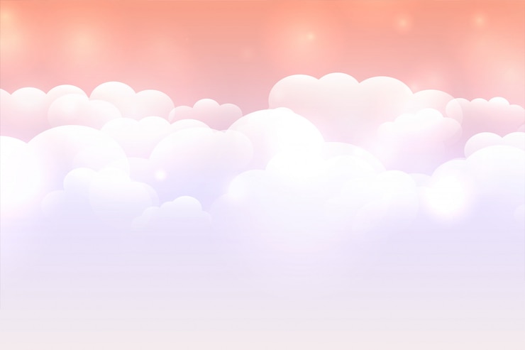 Miễn phí Vector dreamy cloud background with pastel color sky