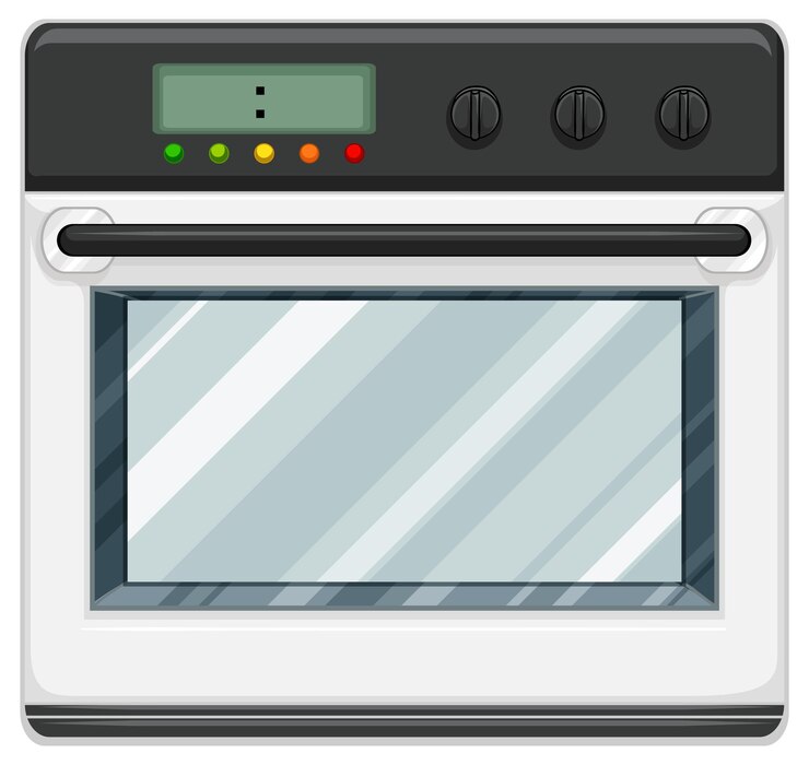 Miễn phí Vector electric stove with oven isolated on white background