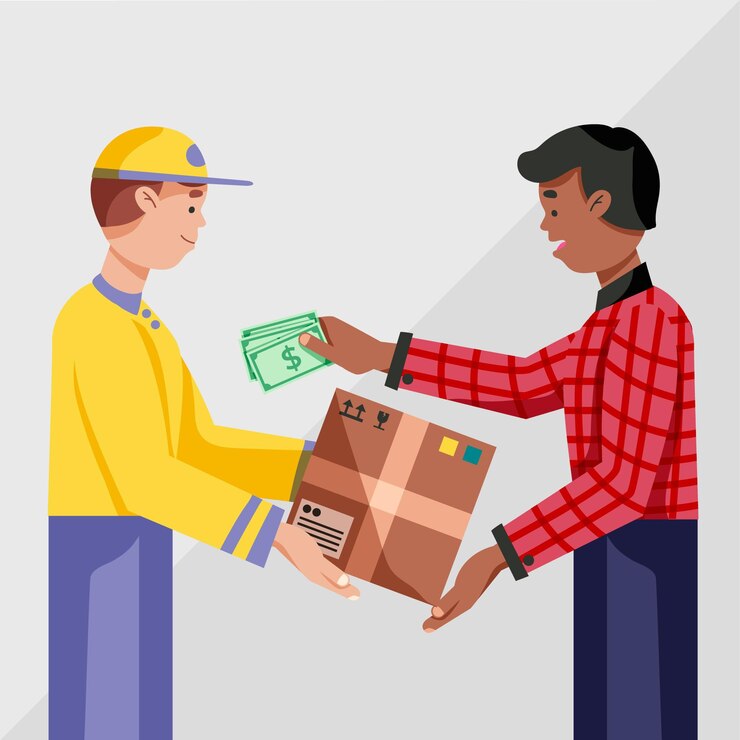 Miễn phí Vector flat design cash on delivery