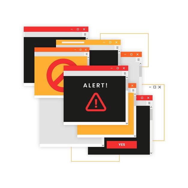 flat design minimalistic pop up set