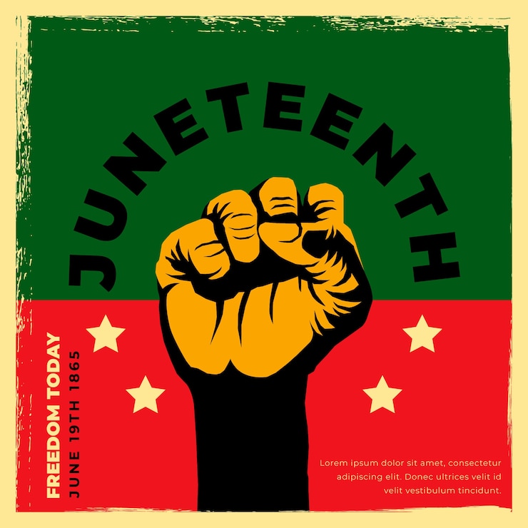 Miễn phí Vector flat juneteenth illustration