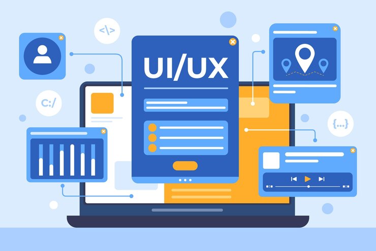 Miễn phí Vector flat ui/ux background