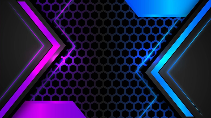 Miễn phí Vector futuristic game background with light effect