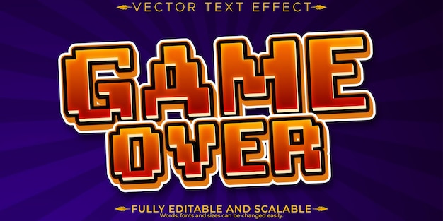 Gaming text effect editable play and fun customizable font style