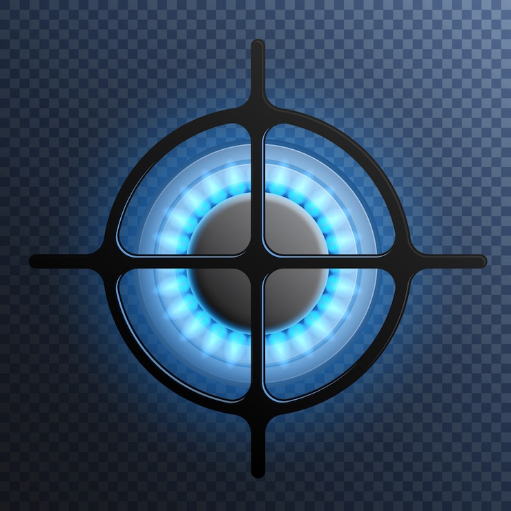 Miễn phí Vector gas flame burner plate composition