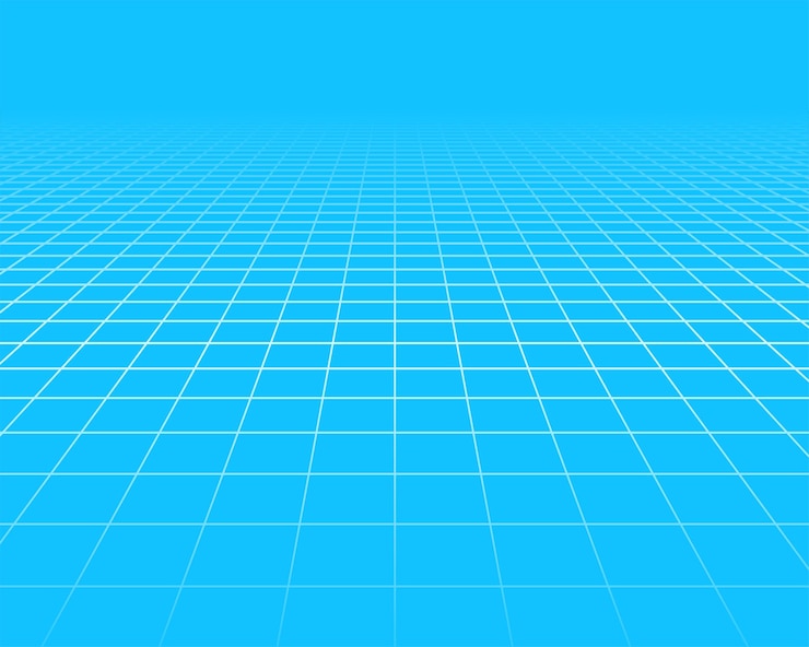 Miễn phí Vector geometric grid line perspective floor pattern background design