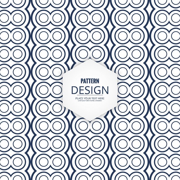 Geometric pattern with circular shapes