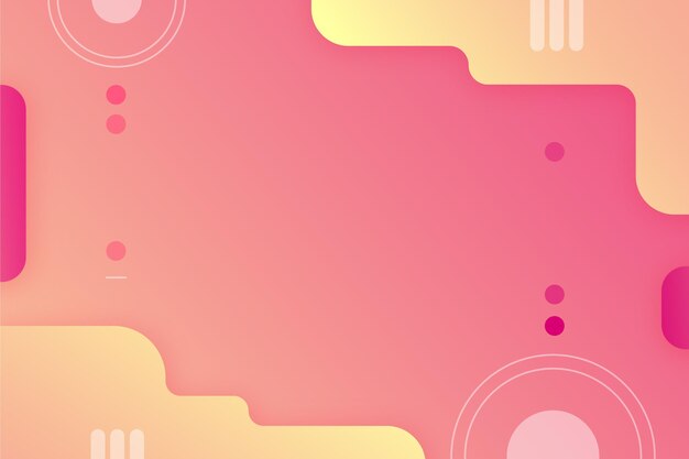 Gradient abstract background with different shapes