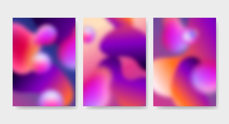 Miễn phí Vector gradient abstract blurred covers collection