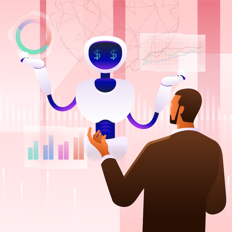 Miễn phí Vector gradient   ai investing  illustration