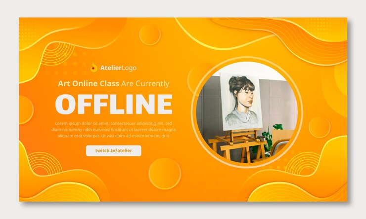 Miễn phí Vector gradient atelier twitch background