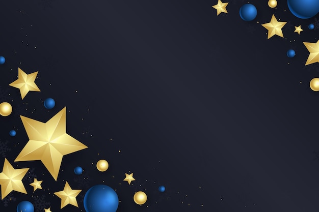 gradient black background with realistic elements
