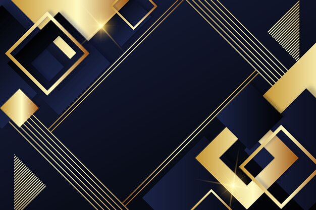 Gradient black backgrounds with golden frames