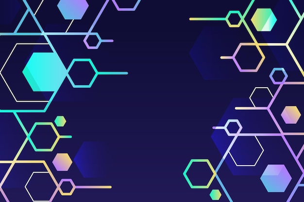 gradient hexagonal background