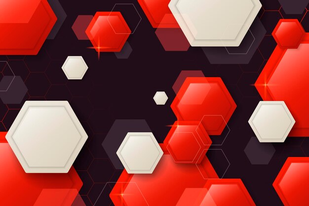 Gradient hexagonal background
