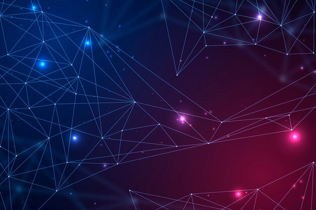 gradient network connection background