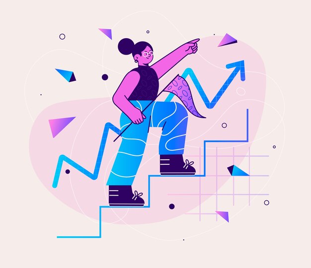 Gradient  next step illustration
