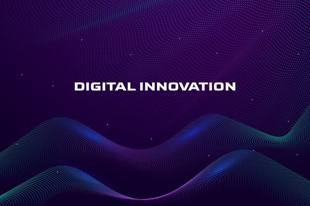 gradient particle wave background