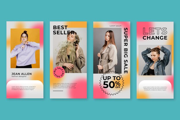 Gradient sale instagram story collection