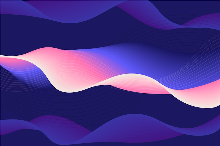 Miễn phí Vector gradient wavy background