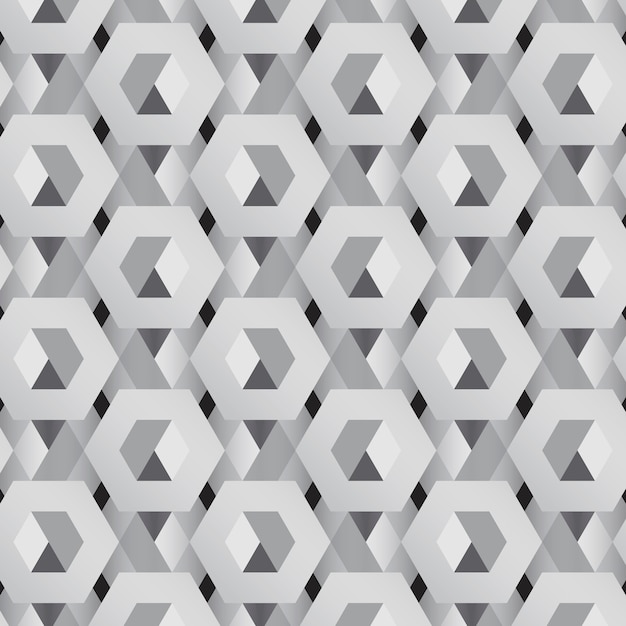 gray 3d hexagonal pattern background