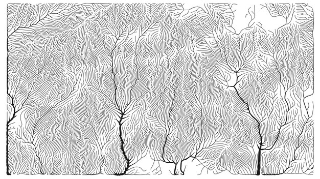 Growth pattern Generative branching structure Organic net of vessels texture