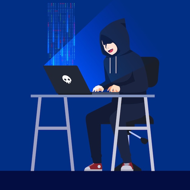 hacker activity concept