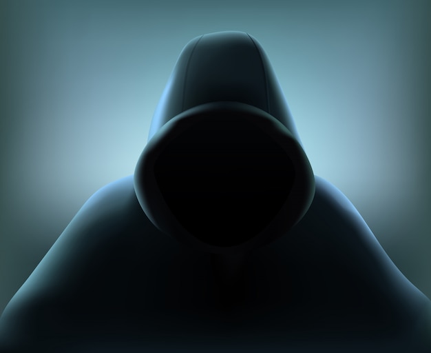 hacker realistic composition