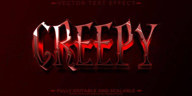 halloween monster text effect editable horror and scary text style