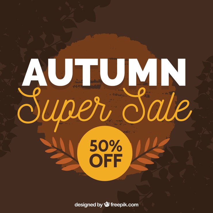 Miễn phí Vector hand drawn autumn sale composition