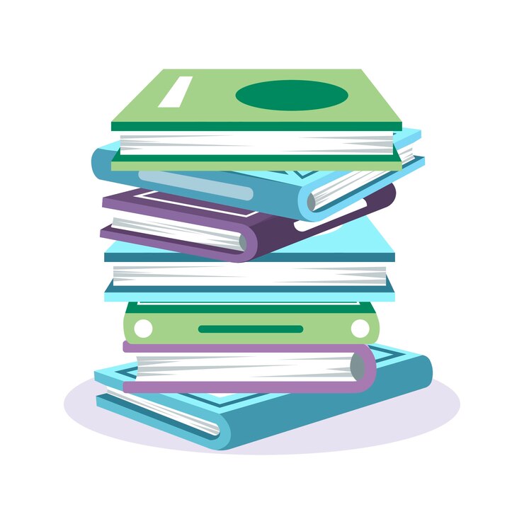 Miễn phí Vector hand drawn stack of books illustration