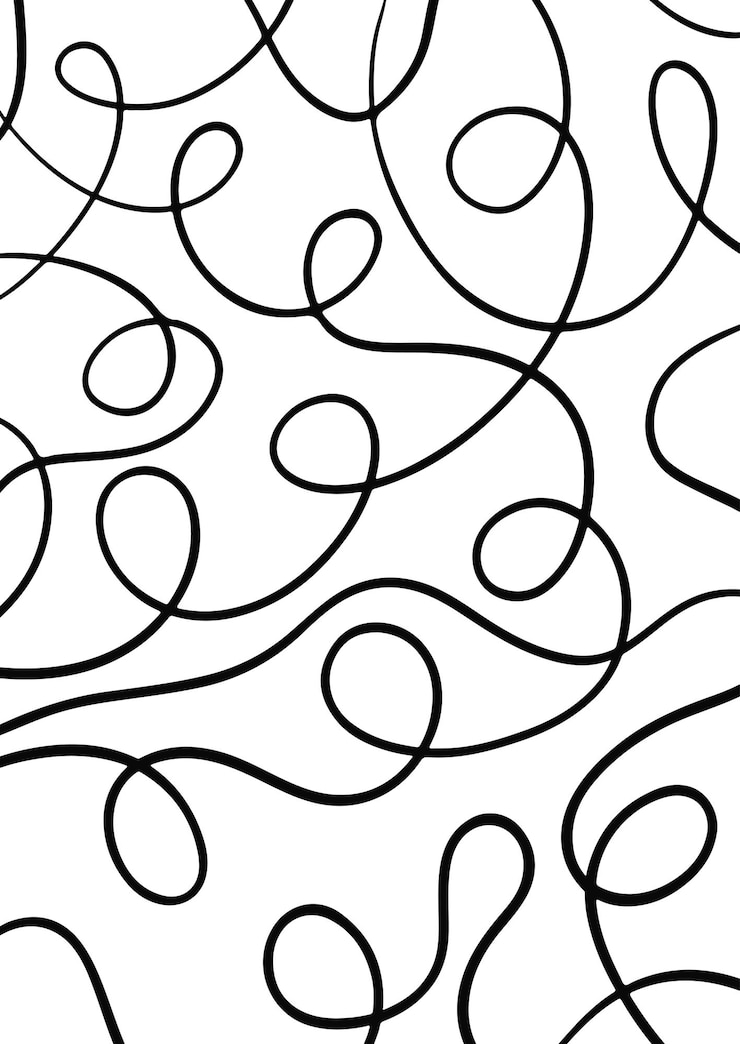 Miễn phí Vector hand drawn swirl pattern design background