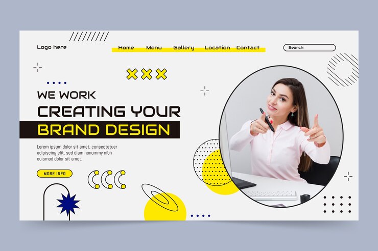 Miễn phí Vector hand drawn web designer template
