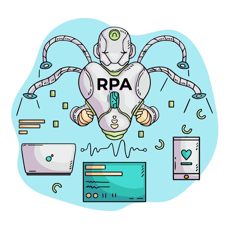 Miễn phí Vector hình ảnh minh họa rpa vẽ tay