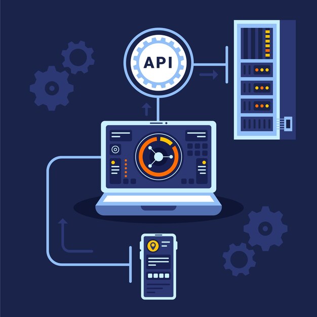 Hình minh họa API thiết kế phẳng