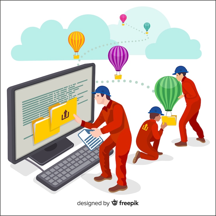 Miễn phí Vector image upload landing page
