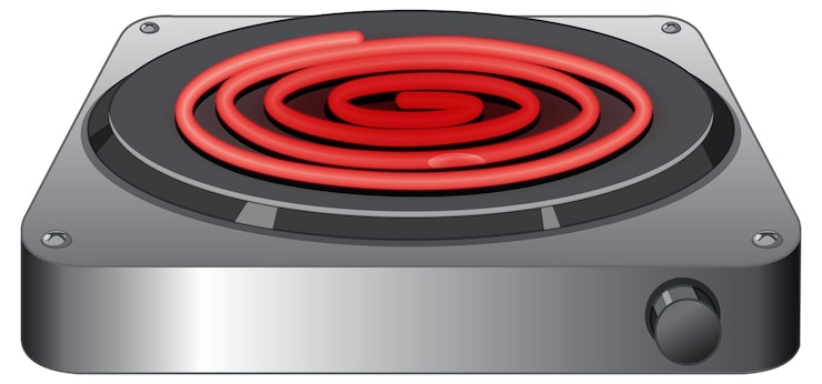 Miễn phí Vector isolated cartoon of electric coil stove