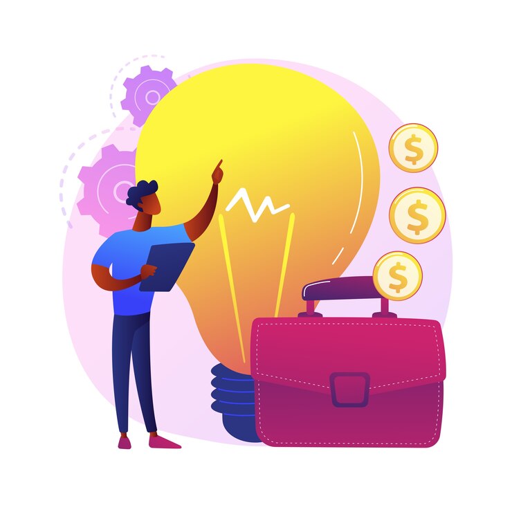 Miễn phí Vector launching startup project. innovative ideas, creative businessman, profitable company. top manager, successful entrepreneur offering business plan 