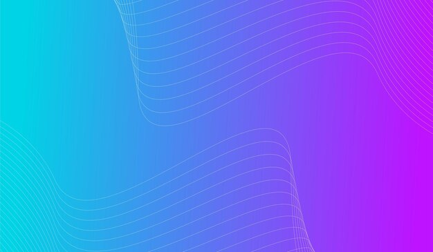 Line background wave gradient template design