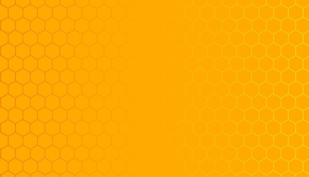 line style geometric hive structure pattern yellow background with empty space vector