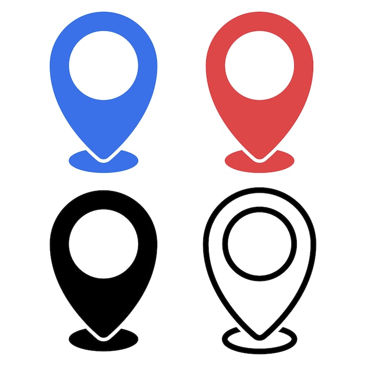 Miễn phí Vector location ins multiple colours