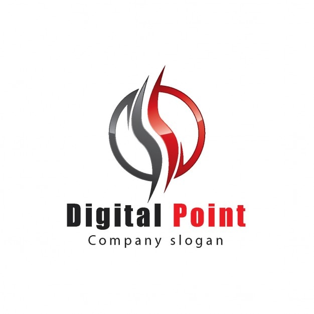 Miễn phí Vector logo với hai hình bán nguyệt và các đường lượn sóng