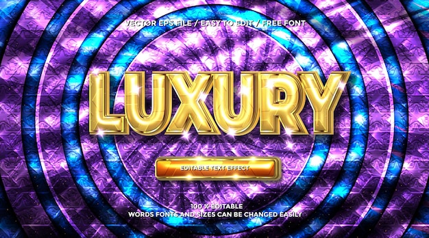 luxury gold 3d rendering text effect style